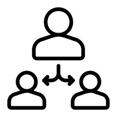 mentorship line icon