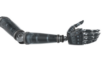 Computer graphic image of robotic arm