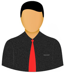 Digitally generated image of businessman