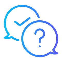 question mark gradient icon