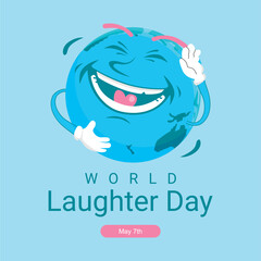 world laughter day poster template