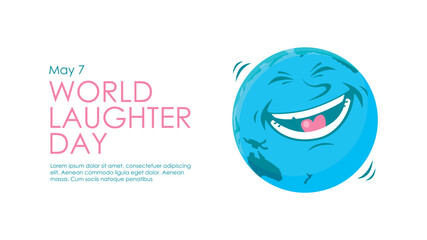 world laughter day banner template