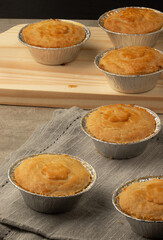 Delicious empada on the table.