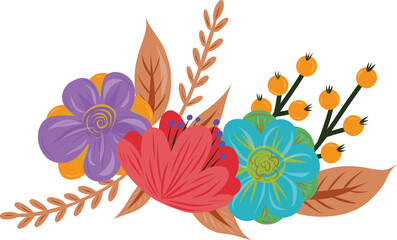 Bunch of flowers icon