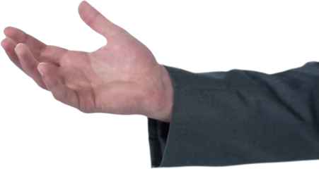 Fotobehang Cropped hand of entrepreneur gesturing © vectorfusionart