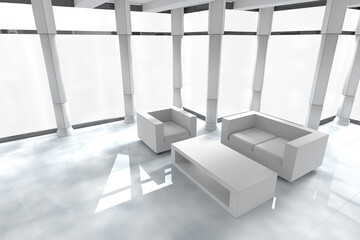 Fototapeta premium View of modern sitting room