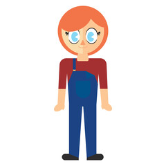 Digitally generated image of woman