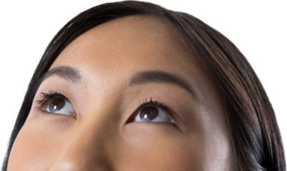 High section of thoughtful Woman