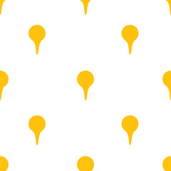 Map pointer icons in yellow color