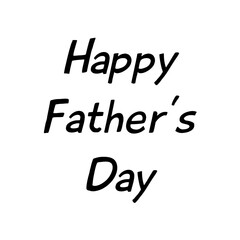 Computer graphic image of stylish Happy Fathers day message