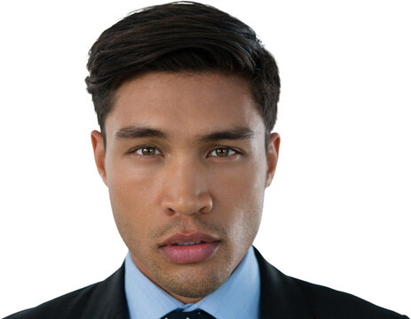 Close up of young businessman