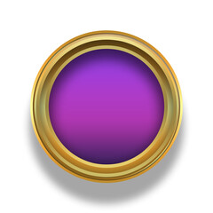 Three Dimensional image of purple color shape