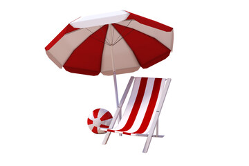 Vector image of beach holiday concept