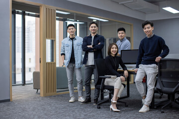 Portrait of confident Chinese business people