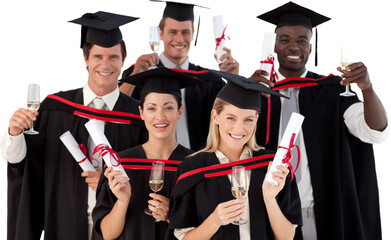 Group of people Graduating from College