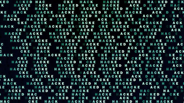 Background Binary code says screen has been hacked