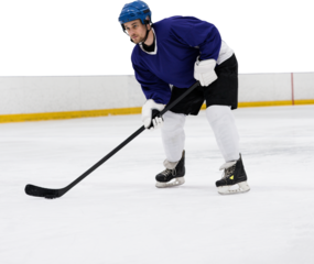 Player playing ice hockey