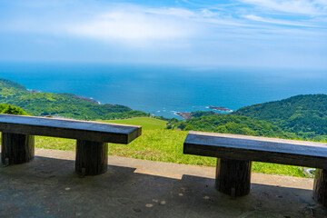 米ノ山展望台からの風景（日向市）