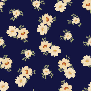 seamless vector flower design pattern on background11 © Parth Patel
