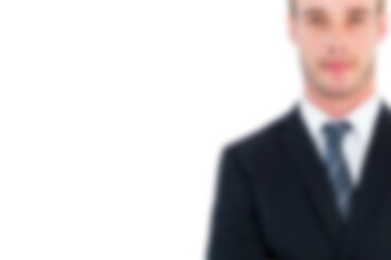 Defocused image of businessman
