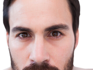 Obraz premium Close up of focused businessman