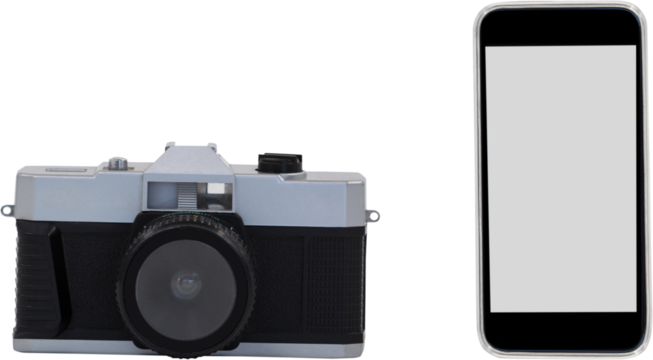 Mobile phone and digital camera