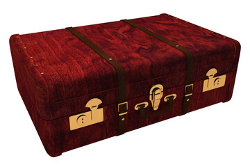 Wooden suitcase