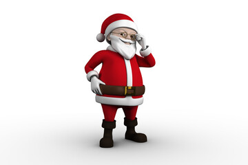 Cute cartoon santa claus