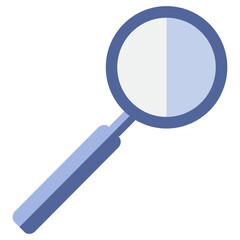 Magnifying glass on white background 