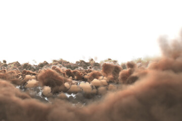 Scenic view of brown cloudscape 