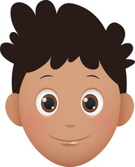 Cartoon boy emoji icon