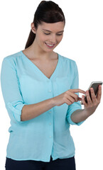 Businesswoman using mobile phone