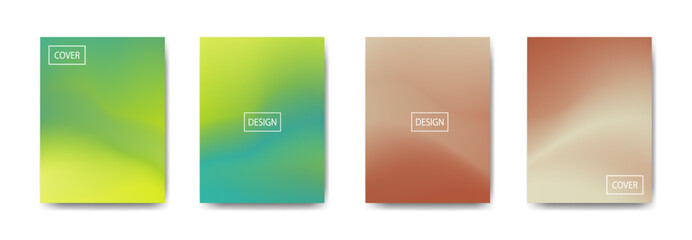 set of abstract background with beautiful gradation color, colorful background for poster flyer banner backdrop.vertical banner.cool fluid background vector illustration