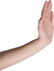 Deurstickers Cropped hand gesturing © vectorfusionart