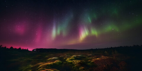 Dance of Colors: Northern Lights Spectacle