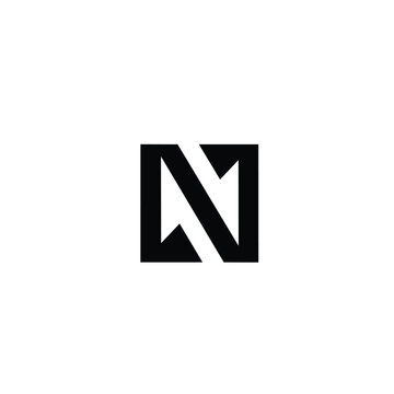 N alphabet letter logo icon design vector