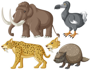 Collection of Extinct Animals © GraphicsRF