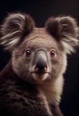 Obraz premium Koala with a slightly puzzled expression on its face, generative ai
