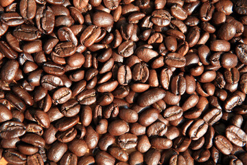 coffee beans close up