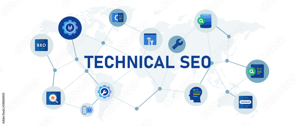 Poster technical seo search engine optimization code page optimization
