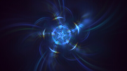 Obraz premium 3D rendering abstract circle light background