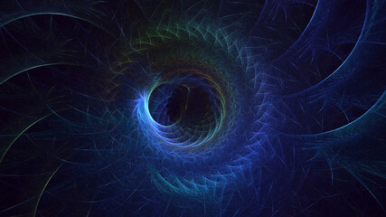 3D rendering abstract circle light background