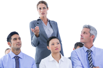 business team during a meeting 