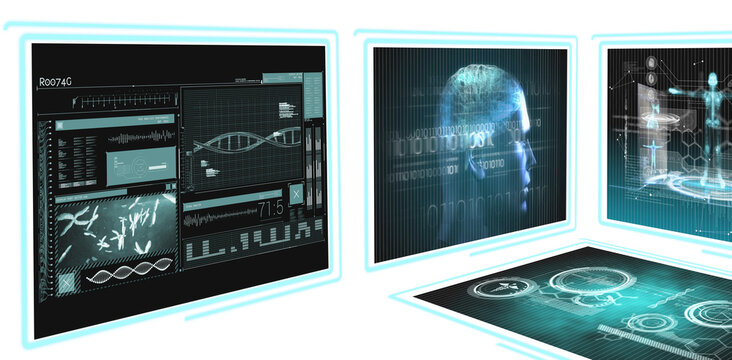 Composite image of different application interface