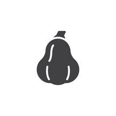 Pumpkin vegetable vector icon