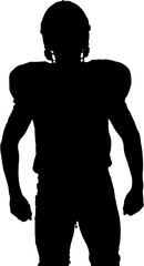 Standing against white background