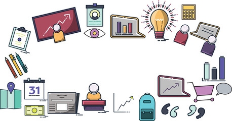 Digitally generated image of business chart