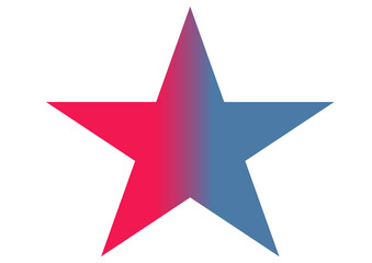 red and blue star