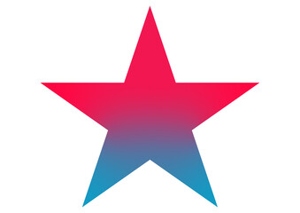 Red and blue star