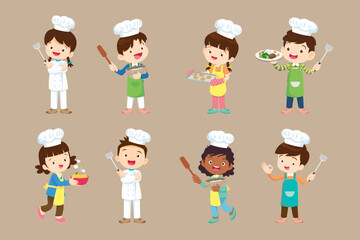 cute little chef Character set 006